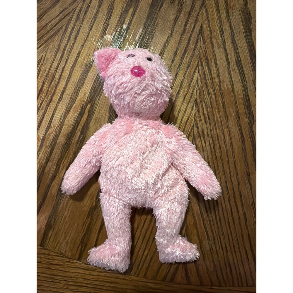 Ty Beanie Baby Dazzler Pink Shaggy Plush Bear 2004 Retired Collectible Toy